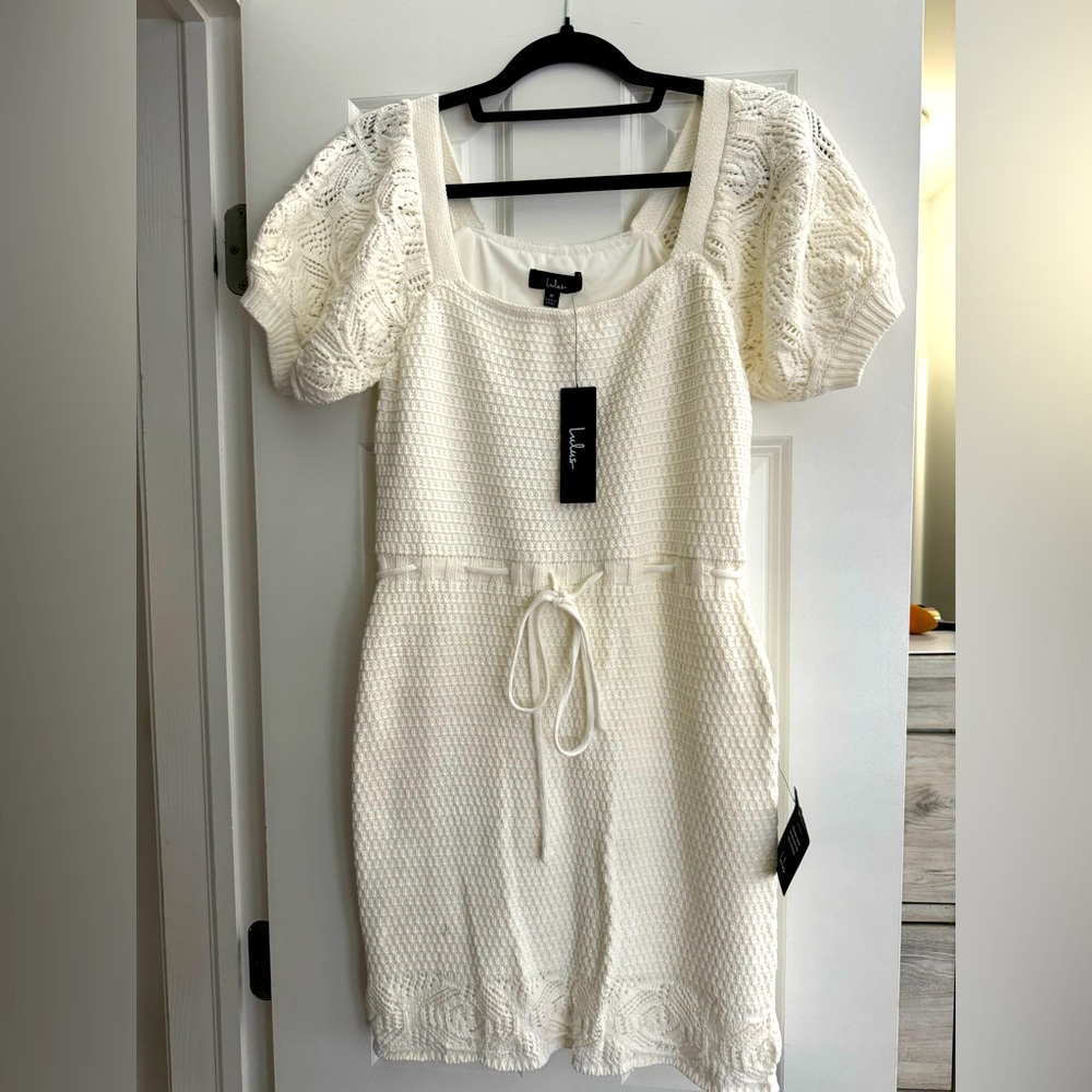Lulu’s white crochet dress (never worn)